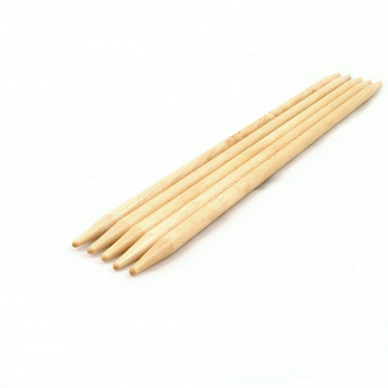 Brittany 5" Double Point Needles Birchwood