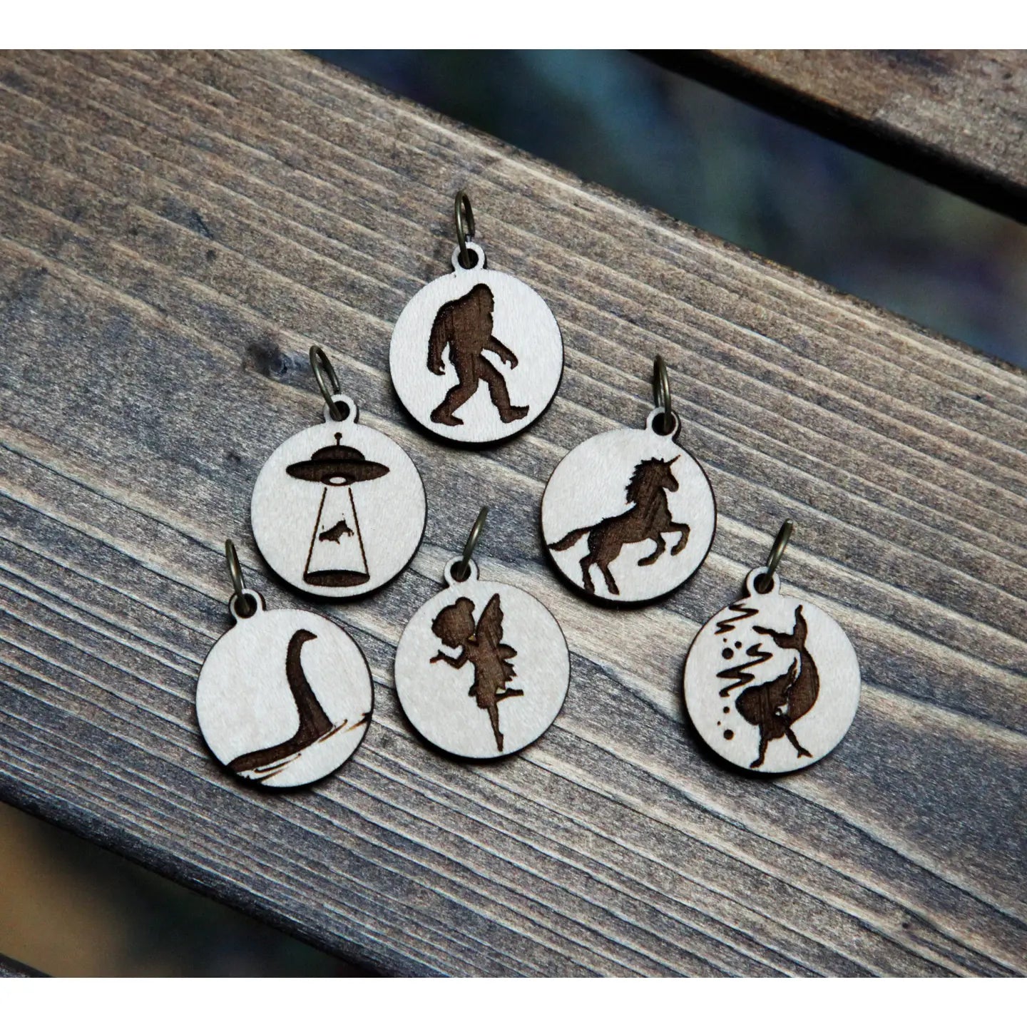 Sunrise Grove Wooden Stitch Markers (Set of 6)