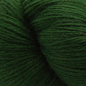 A swatch of green Cascade Heritage yarn.
