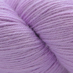 A swatch of lavender Cascade Heritage yarn