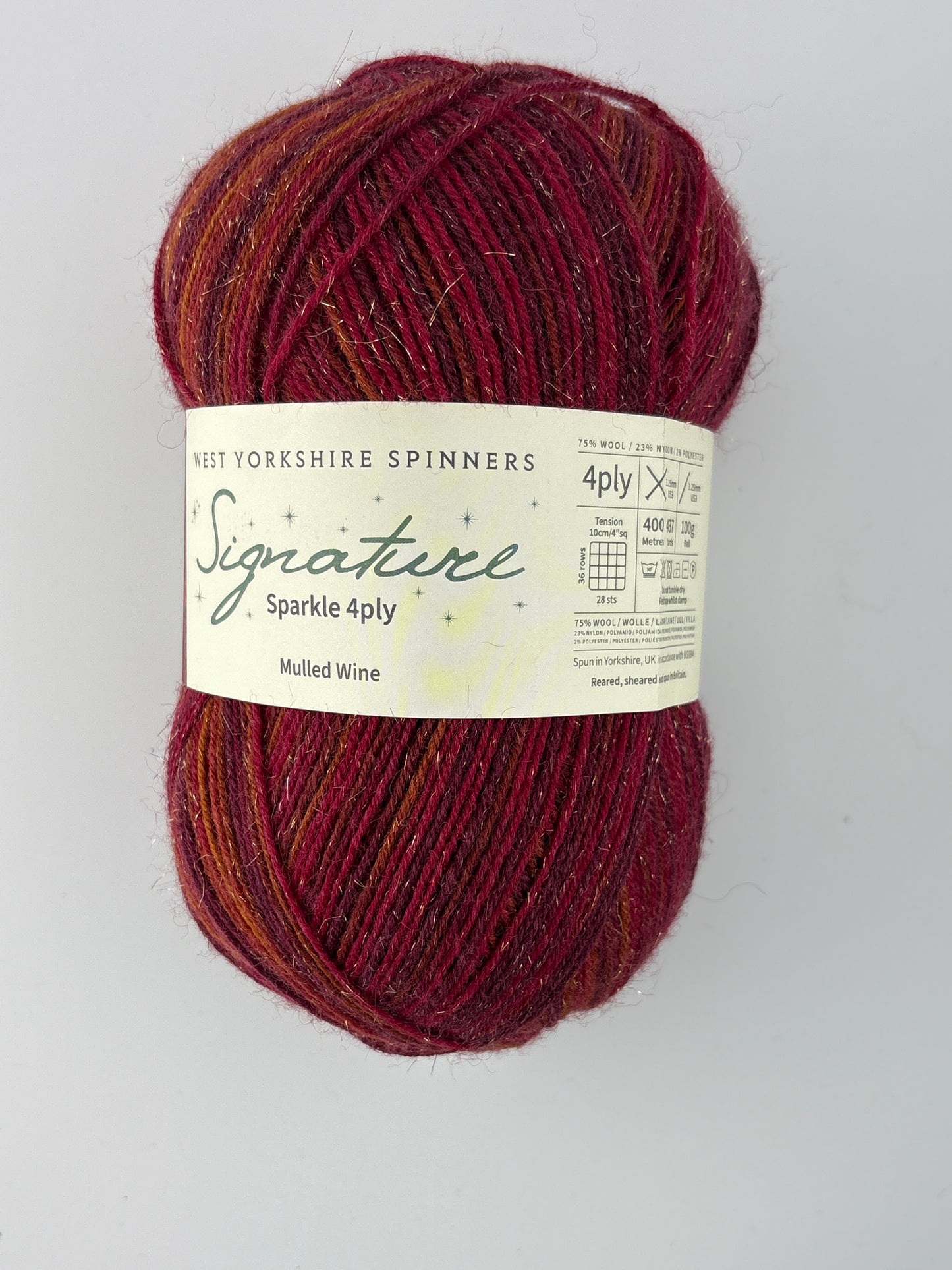 West Yorkshire Spinners (WYS) Signature 4 ply Sparkle Yarn