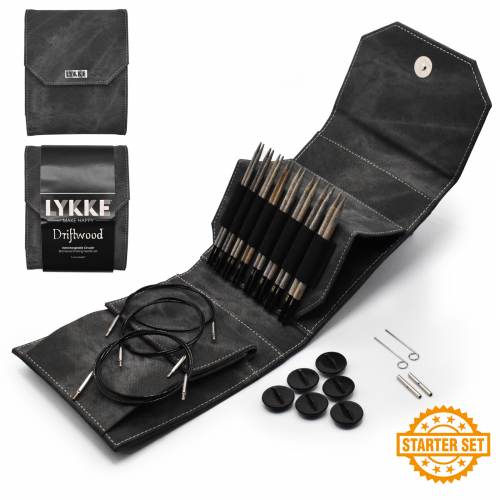 LYKKE CRAFTS Interchangeable needles Driftwood 5" Starter Set
