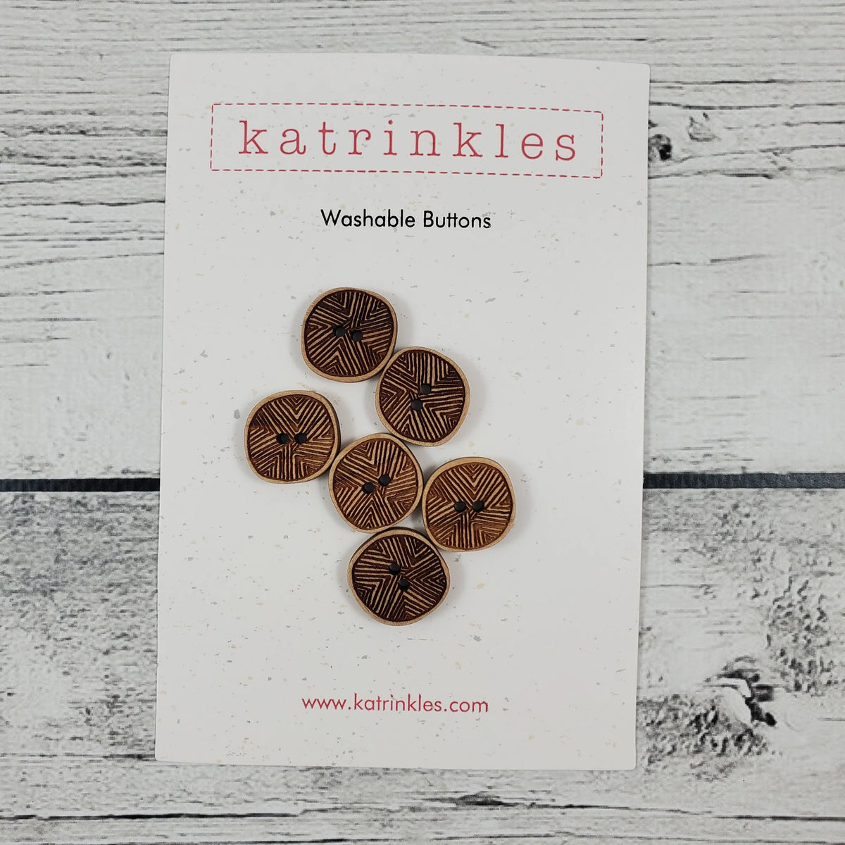 Kat Button Katrinkles Line Buttons – Sugar River Yarns