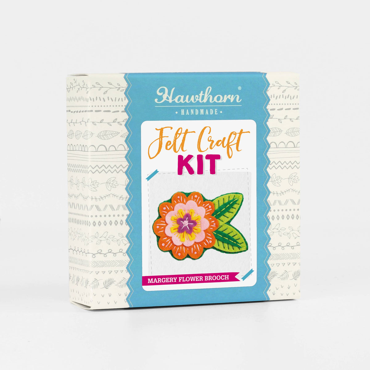 Hawthorn Handmade Felt Craft Brooch Kit | Beginner Craft Kit
