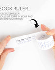 Sock Ruler - Sock Sizing Bracelet Ruler