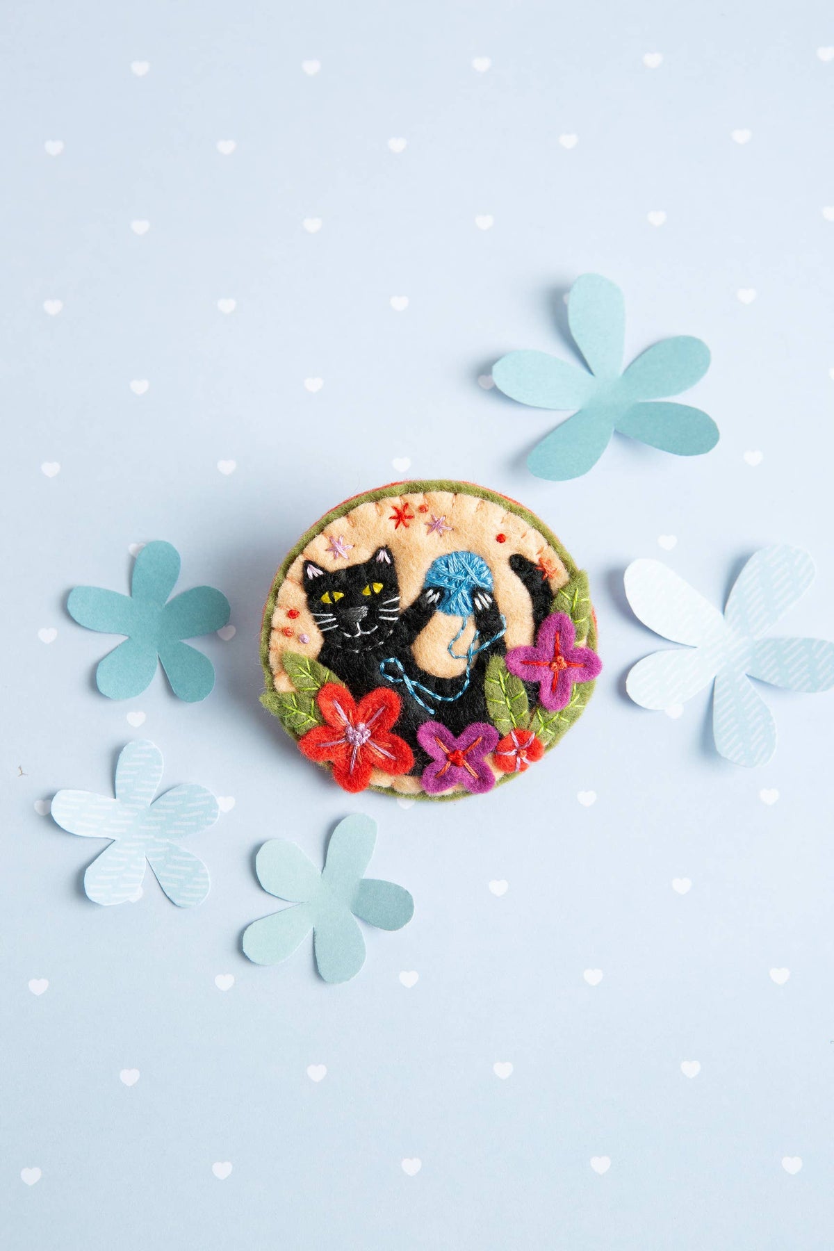Hawthorn Handmade Felt Craft Brooch Kit | Beginner Craft Kit