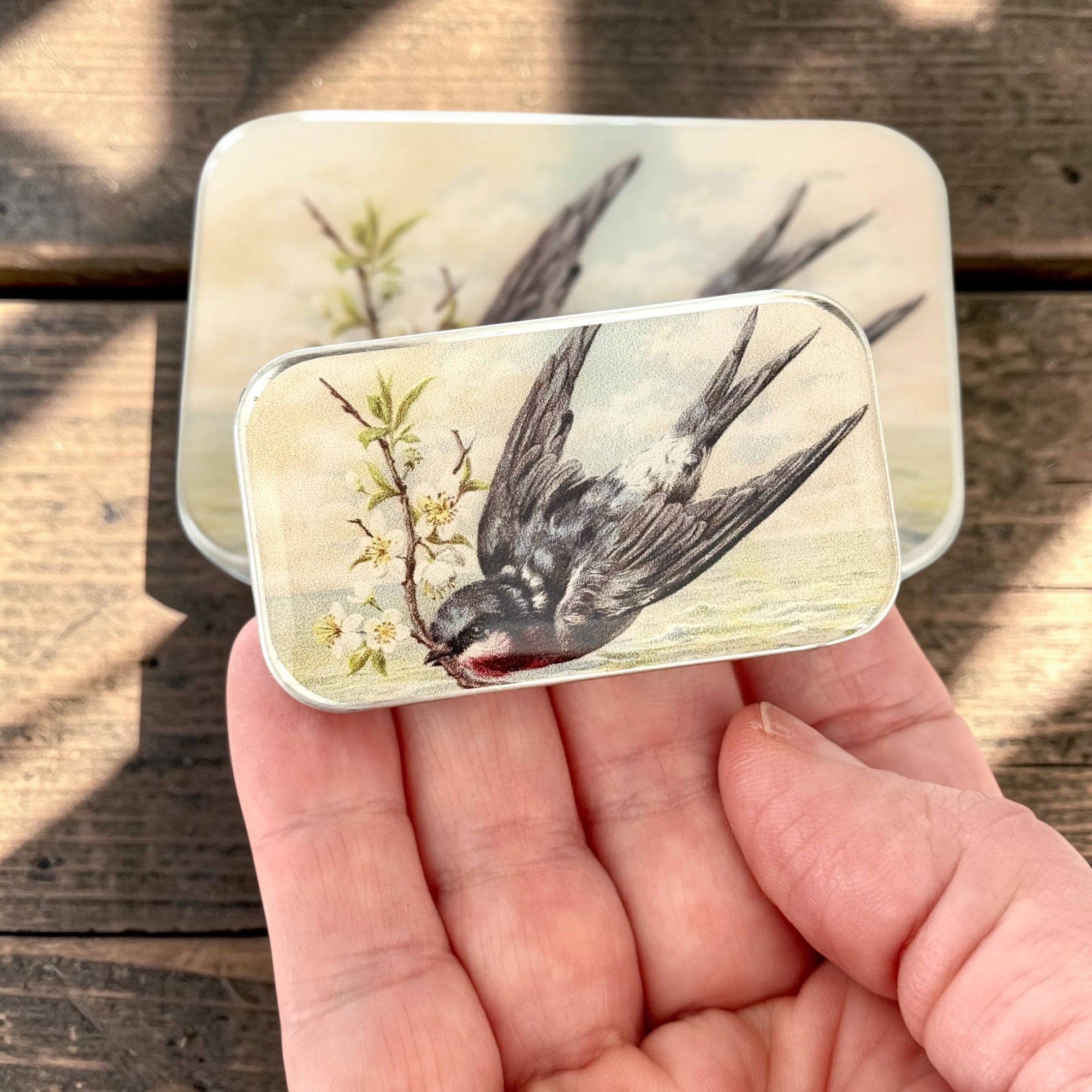 Firefly Notes - Spring Swallow Notions Tin