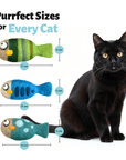 Woolbuddy Handmade Felted Fish Cat Toy