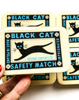 Black cat notions tin