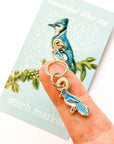 Winter single stitch marker, Custom Firefly Notes, progress