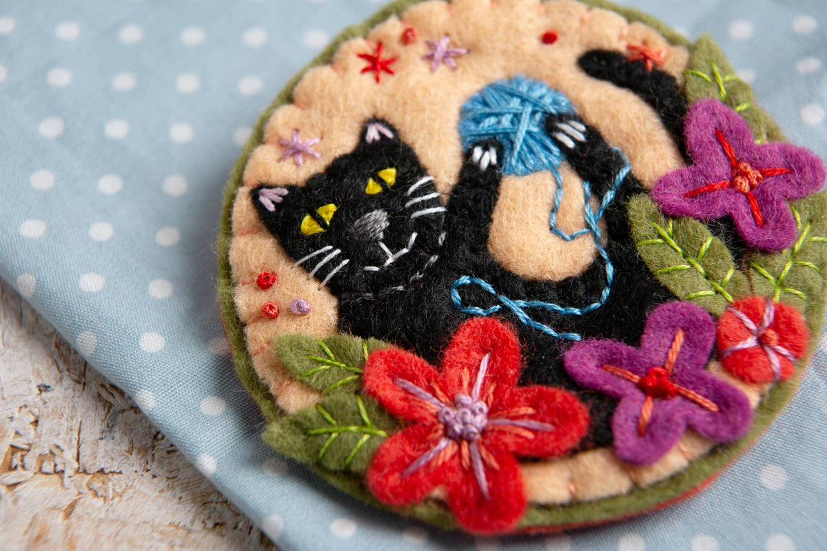 Hawthorn Handmade Felt Craft Brooch Kit | Beginner Craft Kit