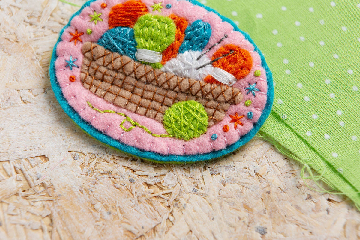 Hawthorn Handmade Felt Craft Brooch Kit | Beginner Craft Kit