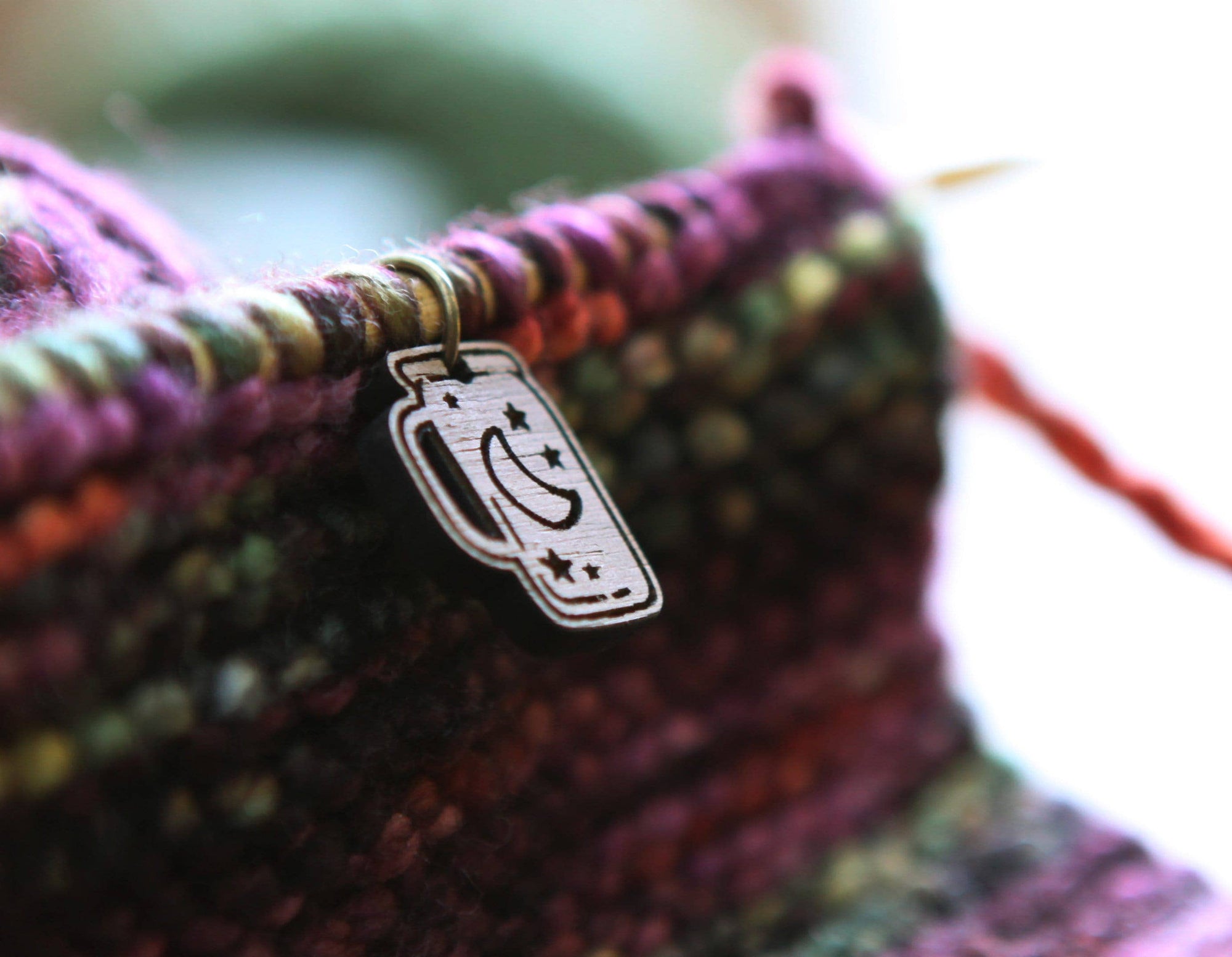 Apothecary Knitting Stitch Markers, Set of 6