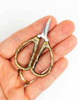 Thread Snips - Bronze Bamboo Tiny Scissors