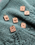 Scandinavian Stitch Markers, Nordic knitting block pattern