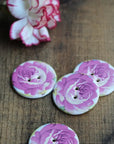 Vintage Florals Ceramic Buttons