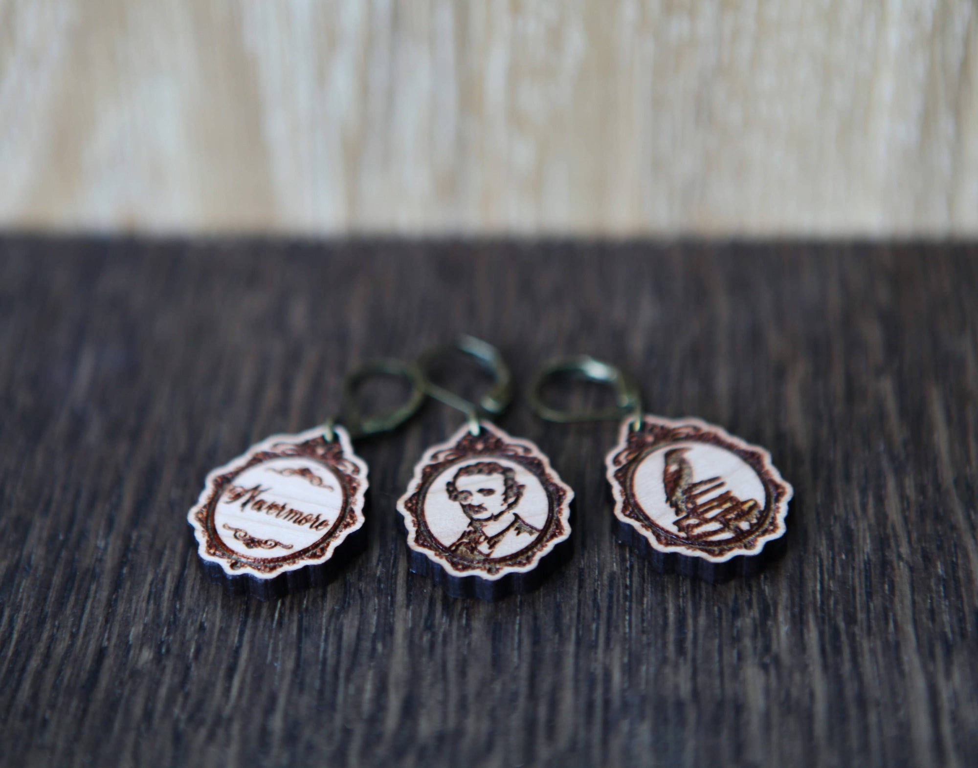 Poe Raven Knitting Keepers &amp; Crochet Stitch Markers