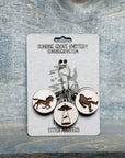 Cryptid Mythical Creatures Knitting Stitch Markers, Set of 6