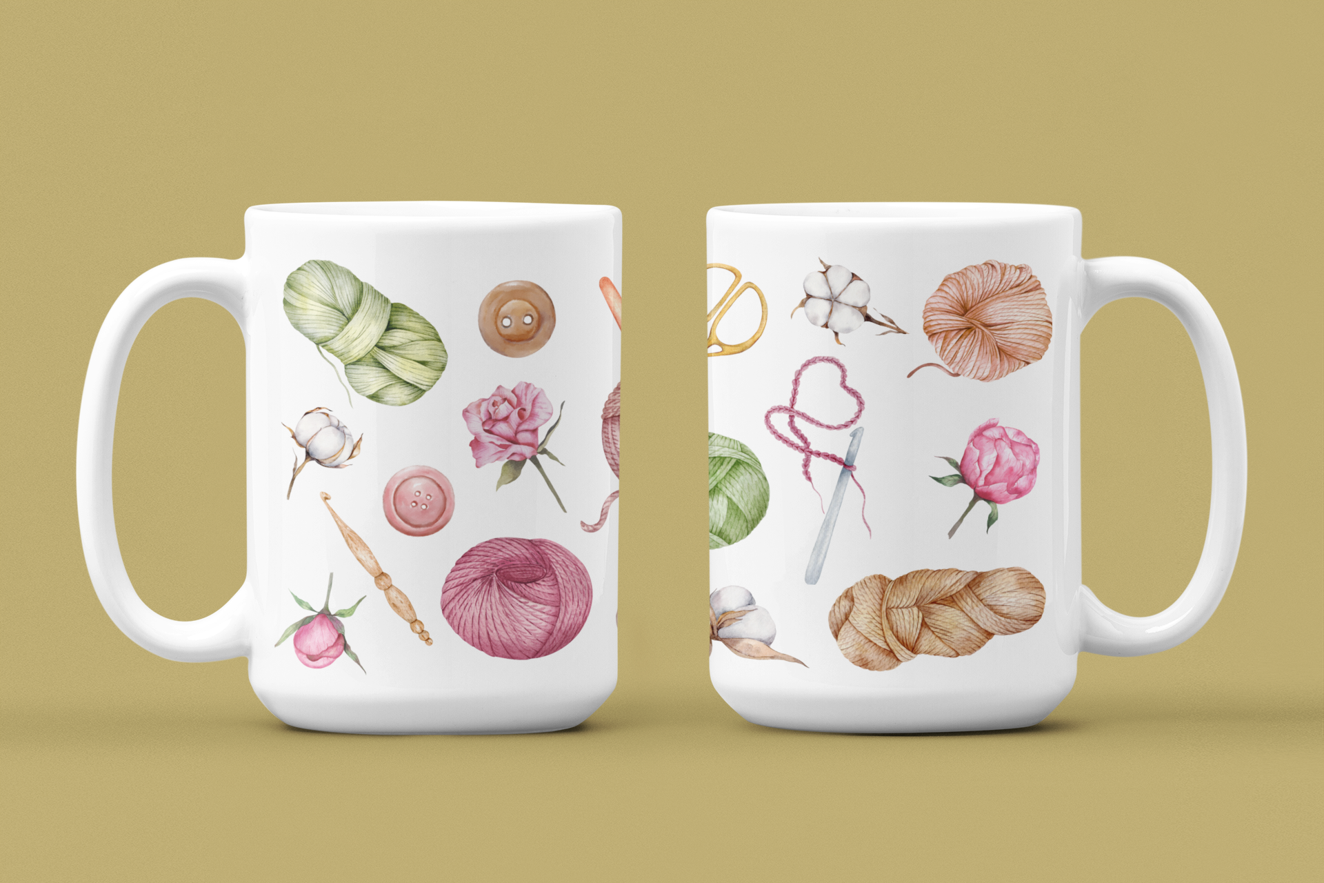 Vintage Haberdashery Mugs