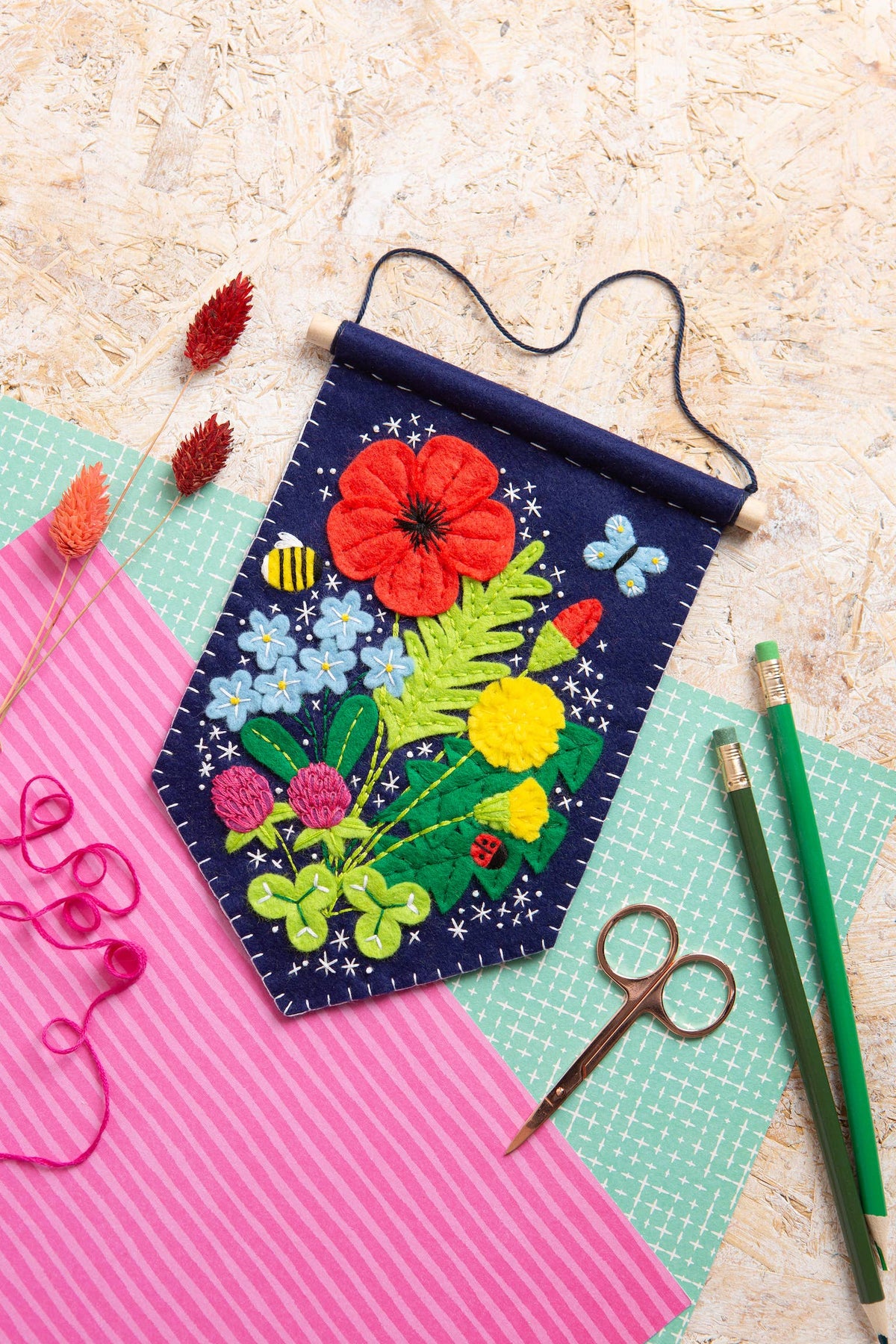 Hawthorn Handmade Pennant Felt Craft Kit | Beginner Craft Kit