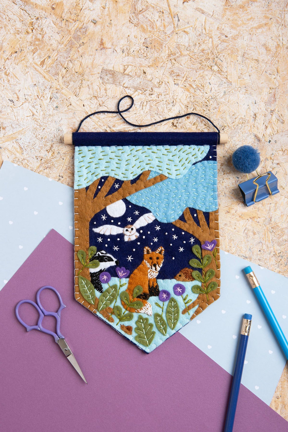 Hawthorn Handmade Pennant Felt Craft Kit | Beginner Craft Kit