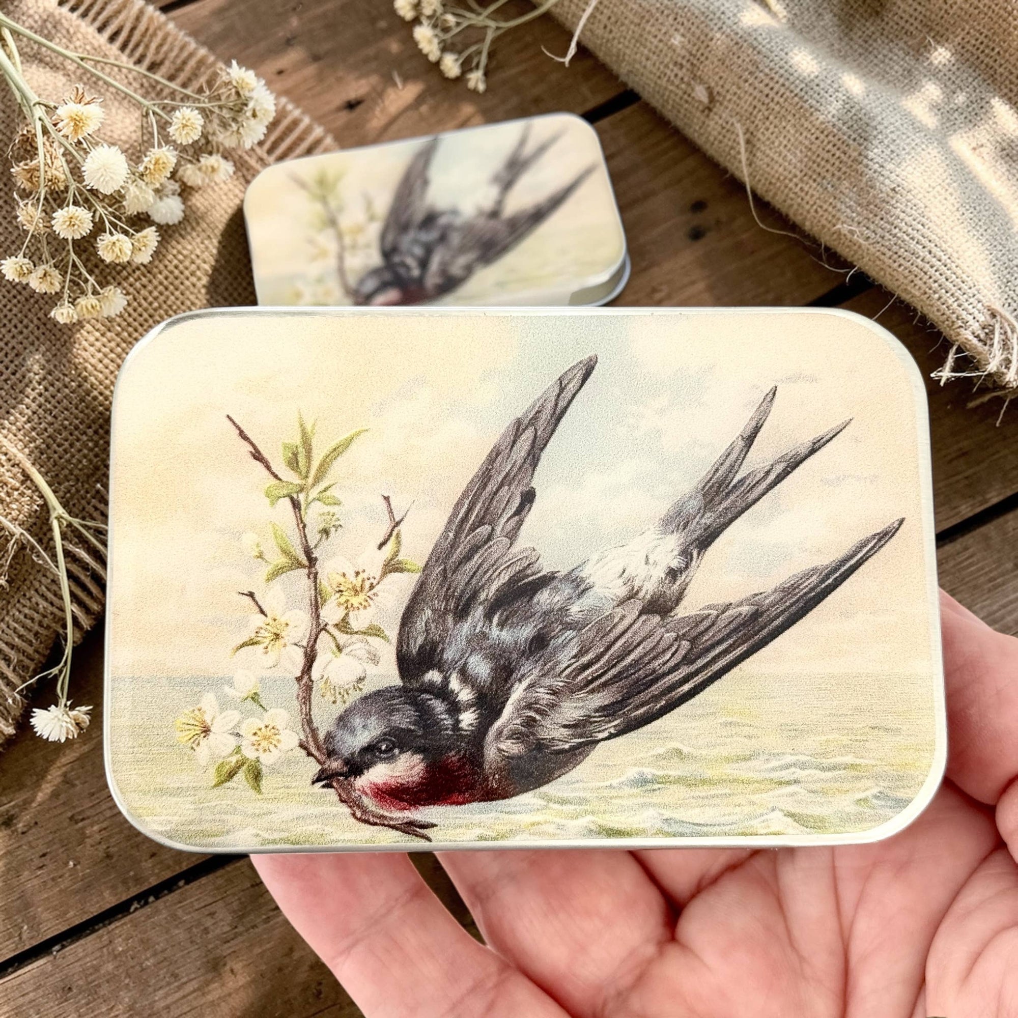 Firefly Notes - Spring Swallow Notions Tin
