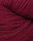 close-up of burgundy red yarn