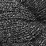 Close-up of a skein of dark gray yarn