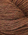 Close-up of copper brown yarn ball