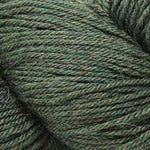 Close-up of dark green yarn