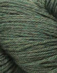 Close-up of dark green yarn