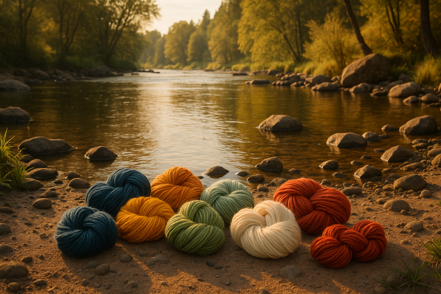 yarn, river